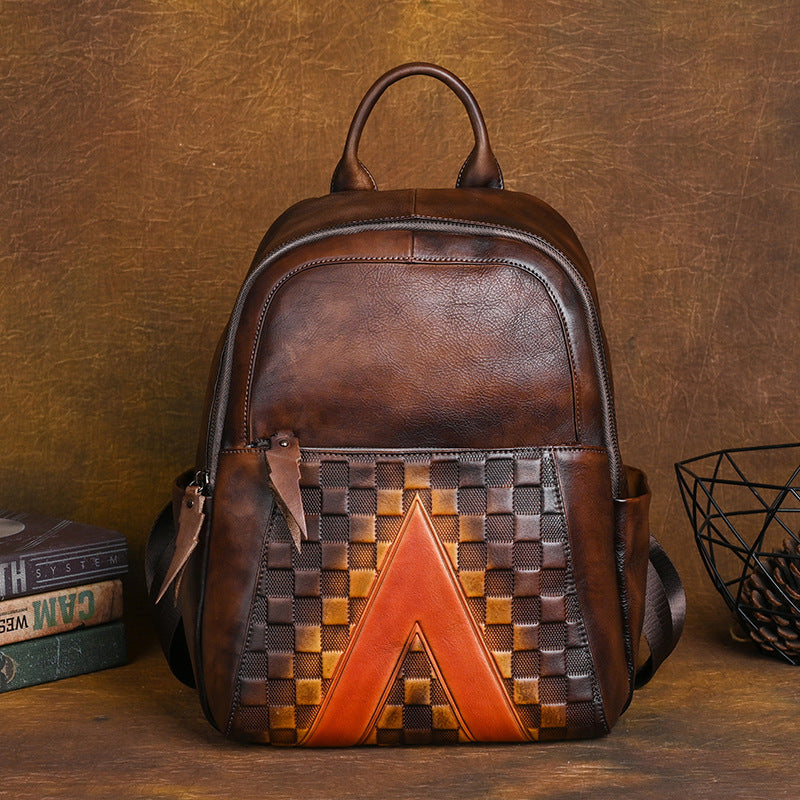 leather backpack