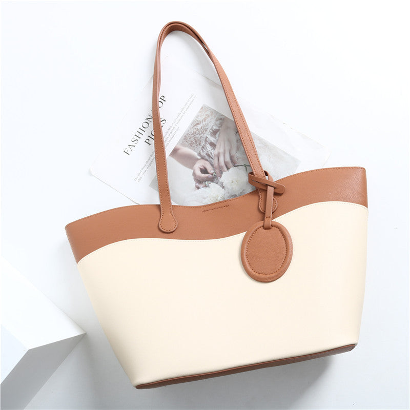 Tote bag high sense bump color niche design large capacity basket one shoulder under the arm bag women