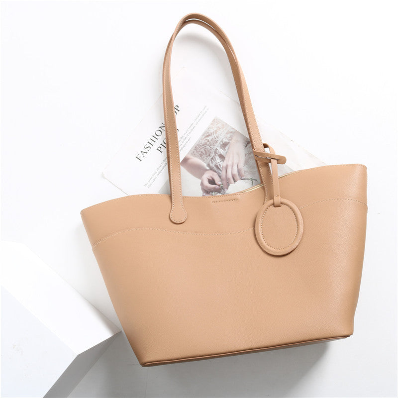 Tote bag high sense bump color niche design large capacity basket one shoulder under the arm bag women